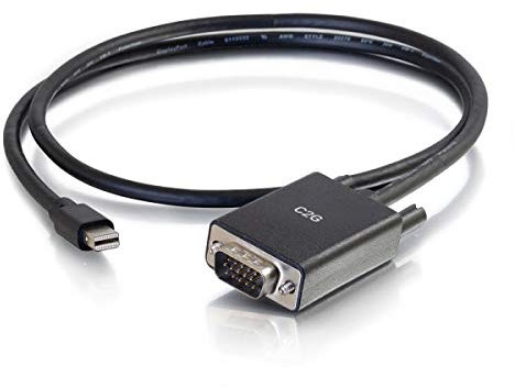 C2G Cable Adaptador Activo Mini DisplayPort/Thunderbolt-2 Macho a VGA HD15 Macho, 0,9 m, Color Negro