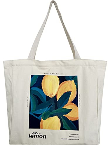 BROADREAM Jutebeutel Bedruckt Vintage, Jute Beutel, Einkaufstasche Bag, Canvas Tote Bag Aesthetic Vintage Taschen Groß Umhängetasche Stofftaschen für Damen Uni Arbeit