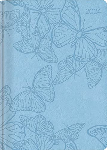 Ladytimer Deluxe Sky 2024 - Taschen-Kalender A6 (10,7x15,2 cm) - Tucson Einband - mit Motivprägung - Weekly - 128 Seiten - Alpha Edition