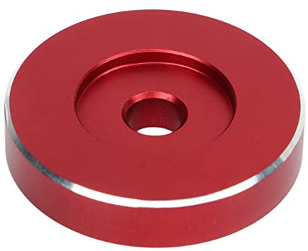 Adaptateur D'enregistrement, Adaptateur de Platine Tourne-disque en Aluminium RPM Accessoire de Gramophone pour Platines Vinyles(Rouge)