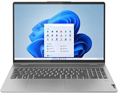 Lenovo IdeaPad Flex 5 - (2023) - Everyday Notebook - 2-in-1 Laptop - Windows 11-16 WUXGA Touchscreen - 16GB Memory - 512GB Storage - AMD Ryzen 7 7730U - Fingerprint Reader - Arctic Grey