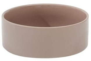 Havniva Rutschfester Keramik-Hundenapf Fressnapf Wassernapf für Große Hunde (Einzelnapf, 1800ml, Brauner Kaffee) | 21 cm Keramik-Hundenäpfe mit rutschfester Gummibasis, Hundenäpfe für große Hunde