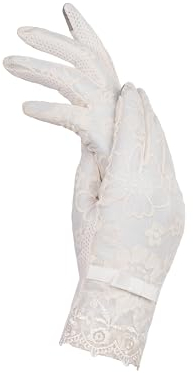 MERSADA Damen Touchscreen-Handschuhe Touch Sommerhandschuhe Brauthandschuhe im Vintage-Look (beige)
