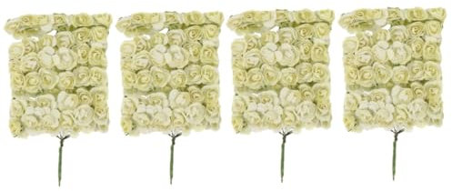 TOPBATHY 288 Stück Papierblumen Rosen Für Die Braut Kopfbedeckung