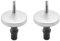 Raccordi universali per sedile WC, 2 cerniere superiori a sgancio rapido, kit di ricambio in acciaio inox con viti e bulloni di espansione, diametro 60 mm (migliorato)