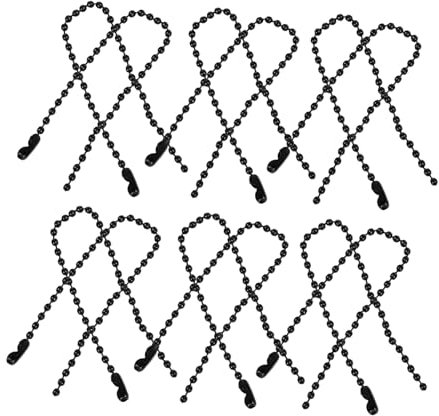 Garneck 50 Stück Bunte Bedruckte Perlenketten 2,4mm Eisenkette Schmuckanhänger Dekorationskette Für Party Reise Strand