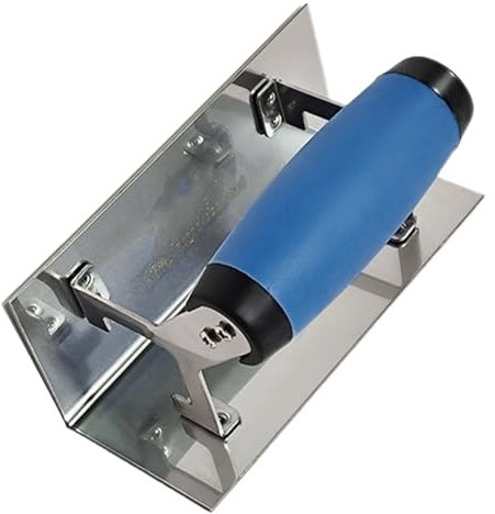 Spatola angolare da parete in acciaio inox, facile da usare, con impugnatura comoda, per fai da te e costruttori professionisti