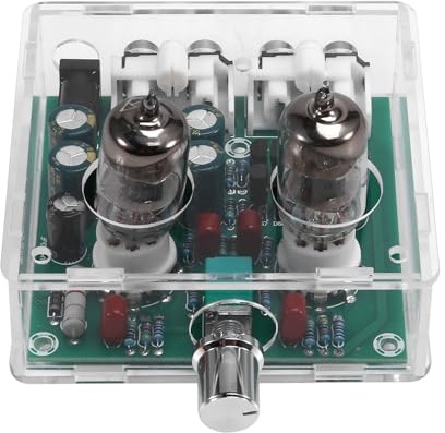 Juqoyue Scheda Amplificatore Valvolare Stereo 6J1 Preamp Tube Amplifier, Mixer Preamplificatore A Valvole e Buffer Bile, Kit Audio Fai-da-Te per Appassionati e Hobbisti.