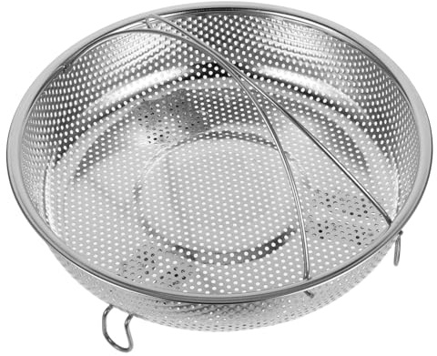 UTHCLO Dampfkorb Aus Edelstahl Runder Dampfkorb Für Topf Handdampfkorb Mit Feinem Lochdesign Für Gute Belüftung Multifunktions-dampfkorb Zum Dämpfen Von Speisen