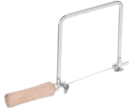 HOMSFOU Scie à Chantourner U Acier avec Cadre Scie Manuelle Polyvalente pour Coupe Métal Bijoux et Modélisme Tension et Précision Élevée