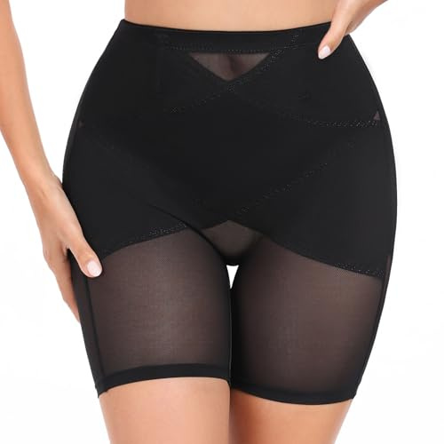 Tuopuda Guaina Contenitiva Donna Pancia Piatta Mutande Contenitivo Modellante Intimo Contenitive Pantaloncini Pancera Dimagrante Shapewear Snellente Body Shaper Compressione, Nero, M