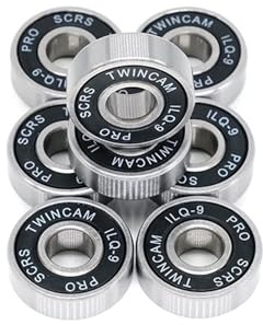 Lager, 8st 608-2RS ILQ-9 svart skateboardlager for rullskridskor 608-2rs 8x22x7 mm kullager for inlines