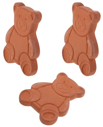 BESPORTBLE Assorbitore Alimentari 3 per a e Forma Pezzi Orso Contenitori umidità Terracotta Riutilizzabile Conservare Freschi in Marshmallow e Chips in Cucina