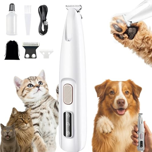 Miaouwclean-Tondeuse De Précision Pour Chat, Précis Tondeuse, Élimine Les Nœuds Et Les Poils Superflus, Silencieuse(<35db), Lames Sûres, Coupe Précise, Adaptable À Tous Types De Poils (A-Avec lame)