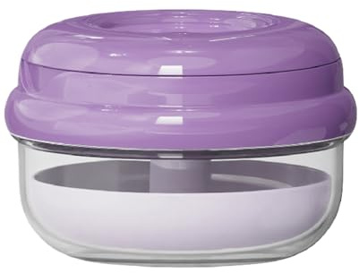 Scatola Porta Protesi, Scomparti Rimovibili, 8,7x8,7x5,9 Cm, Per Protesi, Scatola Da Bagno Per Ƥrotesi, Soluzione Detergente Multieffetto, Per La Pulizia Ammollo Risciacquo Donne Uomini Adult