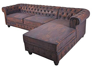 Unbekannt Soffset hörnsoffa Chesterfield vardagsrumslandskap hörnsoffa stoppad soffa Fha015 Palazzo exklusiv