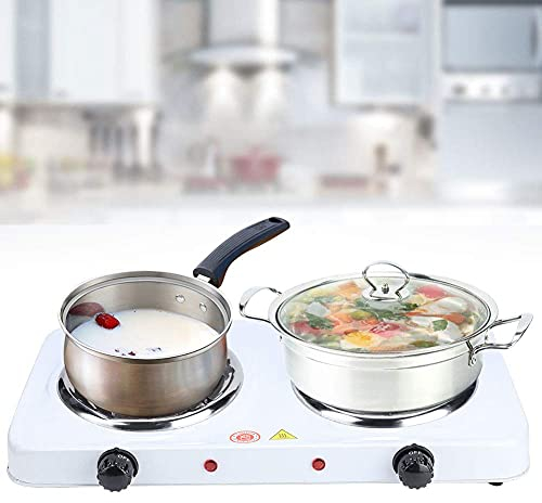 Doble quemadores eléctricos Placa caliente Encimera Buffet Estufa Placa calefactora Estufa al aire libre 220V UE para cocina Camping al aire libre Uso de grandes eventos Fiestas