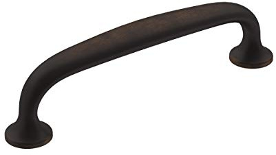 Amerock | Cabinet Pull | Oil Rubbed Bronze | 3-3/4 inch (96 mm) Center-to-Center | Renown | 1 Pack | Drawer Pull | Cabinet Handle | Cabinet Hardware