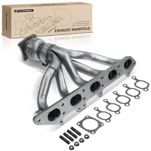A-Premium L5 2.4L Exhaust Manifold Kit with Gasket Compatible with Volvo 850 1994-1997, S70 1998-1999, V70 1998-2000, Naturally Aspirated