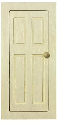 Porte Miniature en Bois,Porte pour Maison de Poupée,Porte Fée Miniature,Convient pour Décorer Les Maisons de Poupées et comme Accessoire pour Les Meubles de Poupées
