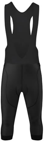 Radlerhose Herren,Fahrradhose Herren Gepolstert Schwarze Herren-Radsport-Trägerhose, Sommer, 19D-Gel-Pad, MTB-Fahrradhose, 3/4-Hose, Shorts im Freien, große MTB-Fahrradhose(Black shorts,M)