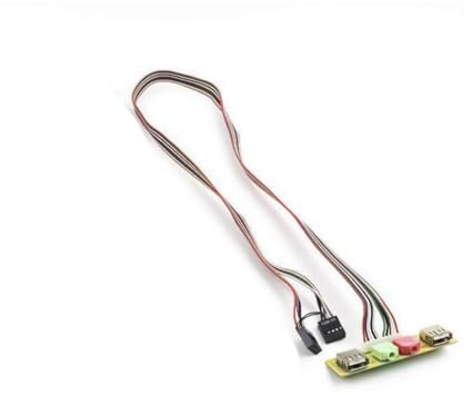 HDOYTXXM Microfoni Earphone Cavo USB 3 5 Mm Port Cavo Adattatore 3 5 Mm Port Scheda madre Expansion Card Pannello Frontale Computer Caso Computer Custodia Interfacce Frontali