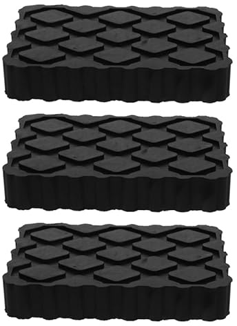 Toddmomy 3 Piezas Tacos De Goma, Rubber Blocks Tacos de Goma Elástica Antideslizantes para Elevador de Coches Almohadillas Niveladoras para Gatos