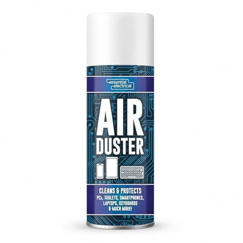 Air Duster Spray Compressed Gas Can 200ml for Laptop PC Keyboard Printer Camera Phone Scanner Electronics Cleaning, Fast Evaporating Cleaner (Air Duster Spray 200ml)