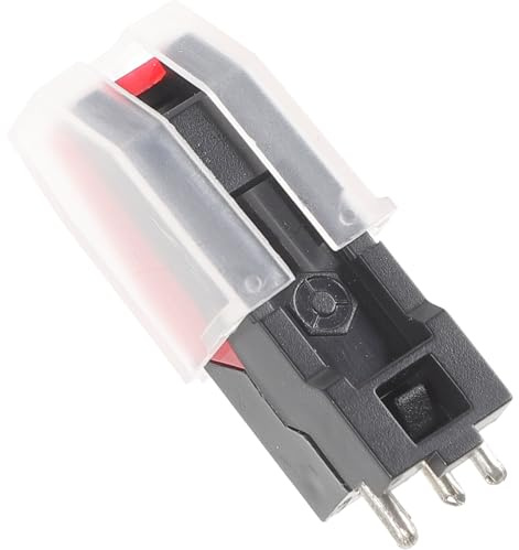 SOLUSTRE Reemplazo de agujas para tocadiscos con cartucho piezoeléctrico de cerámica, accesorio para mesa giratoria, compatible con discos de vinilo