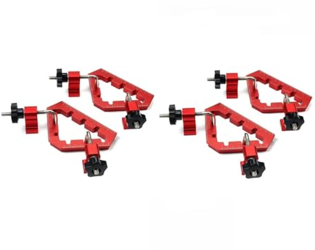 Woodworking 45 and 90 Degree Right Angle Clamps Aluminum Alloy Positioning Clamping Square Corner Clamp Auxiliary Fixture(4 Set)