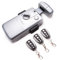 KENROD Cerradura Inteligente Invisible Cerradura 3 Mandos Cerradura Antibumping Cerradura Electronica con Mando Cerradura Puerta Interior Cerradura Electronica de Seguridad Plata