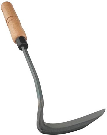 Tomerry Japanese Gardening Weeding Sickle Nejiri Kama Gardening Weeder Tool Sharp Steel Blade Made in Japan Traditional Craftsmanship