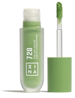 3INA - The 24H Color Liquid Eyeshadow 720 - Lidschatten Matchagrün | Flüssiger Lidschatten - 24H Langanhaltende - Wasserfeste Formel - Leichte und Cremige Textur - Vegan - Cruelty Free