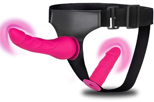 Strap On Dildo Womens Sex Toys - Wearable Strap On Harness with 2 Removeable Realistic Dildos Anal Dildo Female Sex Toys Fantasy Dildos, Adjustable Strapless Strapon G-Spot Sex Toy for Women