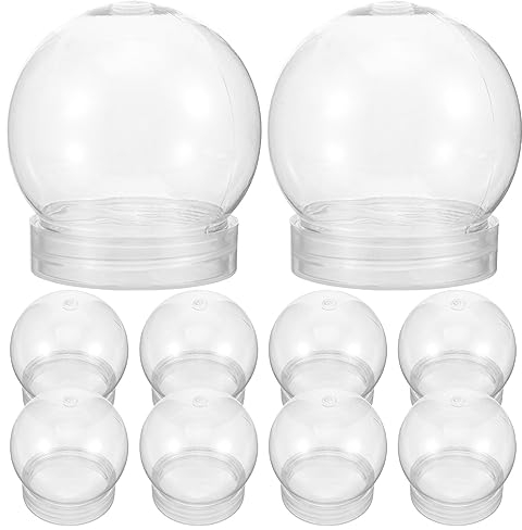 jojofuny 20stücke Mini Schneekugeln Transparente Wasserbälle Mit Schraubverschluss Für Kreative Bastelprojekte Und Weihnachtsdekoration Vielseitig Einsetzbar Für Individuelle Gestaltung