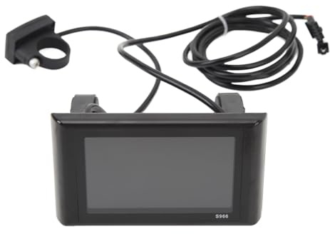BuyWeek Elektrofahrrad LCD Display, 24 V bis 72 V Fahrradcomputer wasserdichte S966 E-Bike LCD Anzeigefeld Elektrofahrrad Tachometer Kilometerzähler