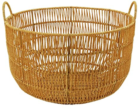 Rattan-Korb, Spielzeugkorb, Wäschekorb für Kinderzimmer, Schlafzimmer, Badezimmer, 40 x 24 cm