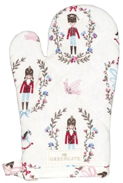 GreenGate Cindarella Grillhandschuh White 28x18cm