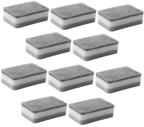 minkissy 30pcs Scrub Sponge for Cleaning Dishes and Bowls Practical Kitchen Sponge Brush Tableware Cleaning