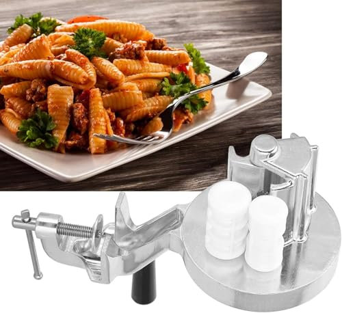 Cavatelli Maker Tool – Autentica macchina per pasta italiana | Macchina manuale per maccheroni | Macchina a rullo per pasta a manovella in acciaio inox | Macchina per pasta fatta in casa per