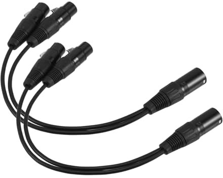 Abaodam 2pcs Balanced Audio Cable Microphone Extension Xlr Cable Speaker Cord Male to Male