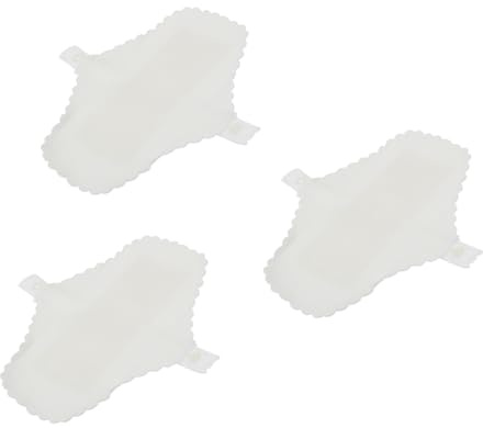 Serviettes Menstruelles Réutilisables Lot de 3, en Coton Blanc | Lavables et Imperméables, Doublure de Sous-vêtement, pour Femmes et Filles