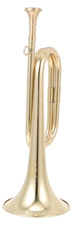 Mikinona Tromba in Ottone Color Oro per Principianti Ragazzi e Ragazze, Strumento Musicale Educativo Design Creativo per Casa e Ufficio
