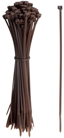 YELARXI Fascette fermacavi in plastica, autobloccanti, 15,2 cm, adatte per casa, giardino, ufficio, officina e viaggi, confezione da 1000, marroni