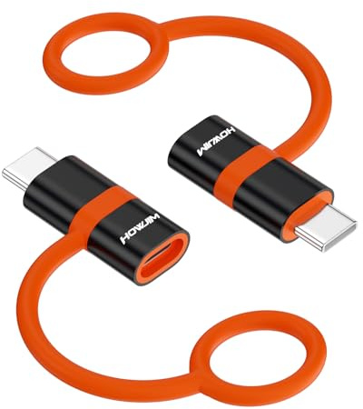 HOWJIM 8-Pin auf USB C Adapter 2 Stück,27W PD Schnellladung für Phone 16 17 | Datenübertragung,8-Pin Buchse auf USB C Stecker für Pad Pro G-alaxy Android,Nicht für Kopfhörer/OTG/USB Stick/Pencil Schwarz