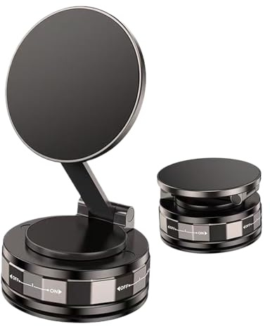 Generico Portatile Supporto Magnetico Per Telefono Con Ventosa | Supporto Auto Magnetico Con Ventosa,Montaggio Regolabile Pieghevole per Auto SUV Viaggi Palestra Specchietto