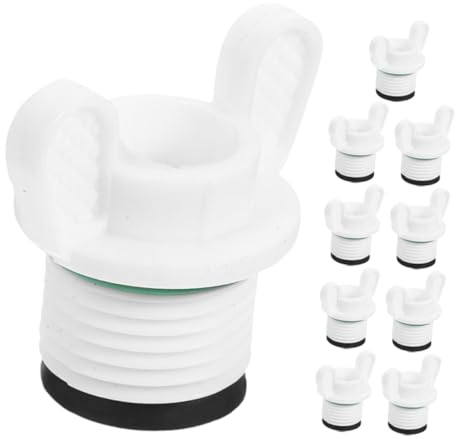 FRCOLOR 10pcs Hot Water Bottle Caps Rubber Seal Replacement Plugs with Double Washers Hand-Installed Stopper for Warm Water Bag Replacement and Hand Warmer Use