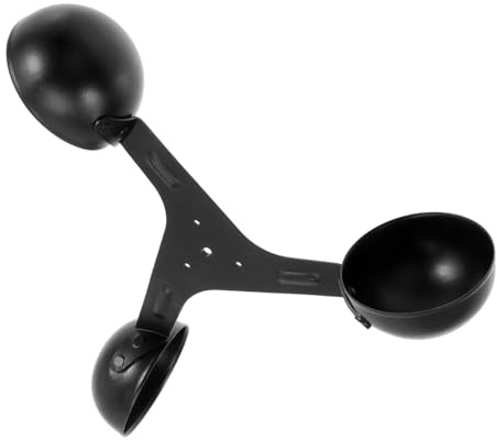 TOYANDONA Professional Anemometer Cup Wind Measurement Tool Aluminium Alloy 3-cup Sensor with Small Rotational Resistance and Easy to Assemble Lightweight Design for Outdoor Wind Speed