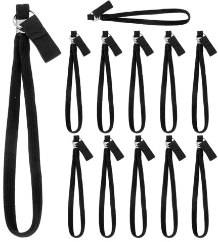 UTHCLO Lot de 12 Dragonnes en Nylon Anti-chute pour Bâtons de Randonnée, Lanières Légères et Solide, Compatibles Cannes de Marche, Accessoires Sécurisants pour Escalade et