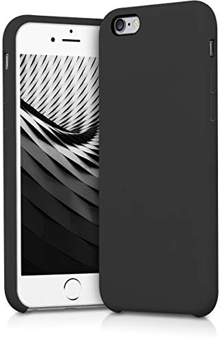 kwmobile Cover per Apple iPhone 6 / 6S Custodia - Back Case per Smartphone in Silicone TPU - Protezione Gommata - nero matt